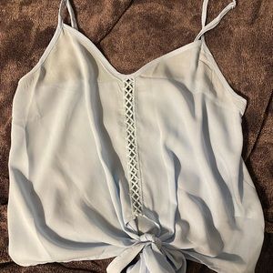 Shein Lace tie Hem Cami Top